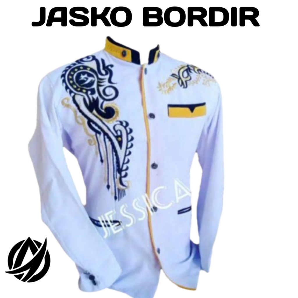 BAJU JASKO JAS KOKO BORDIR LENGAN PANJANG