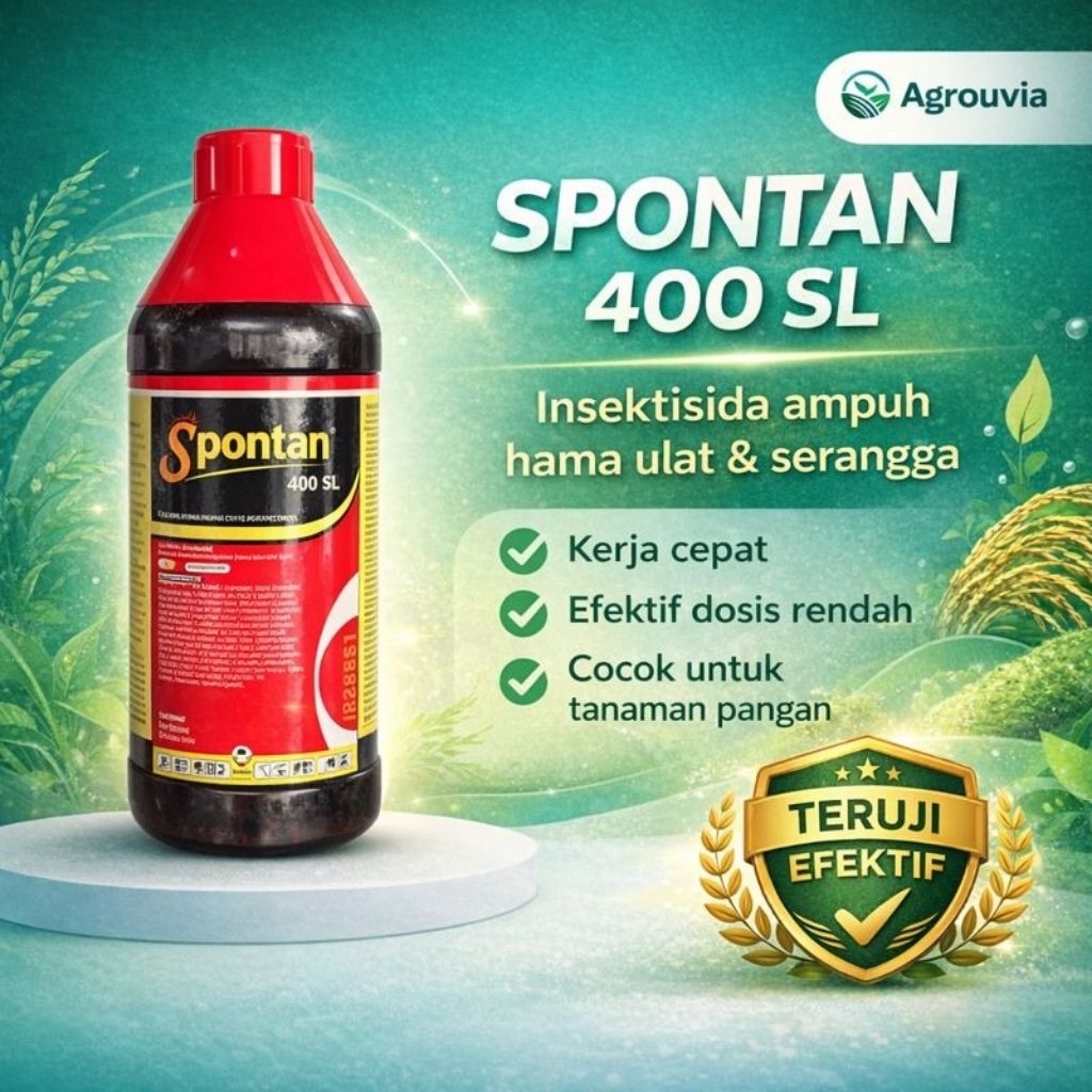 Spontan 400SL Insektisida 1L - Kontrol Hama Padi, Kedelai, Kentang, Jagung, Kelapa, Kacang Hijau, Ke