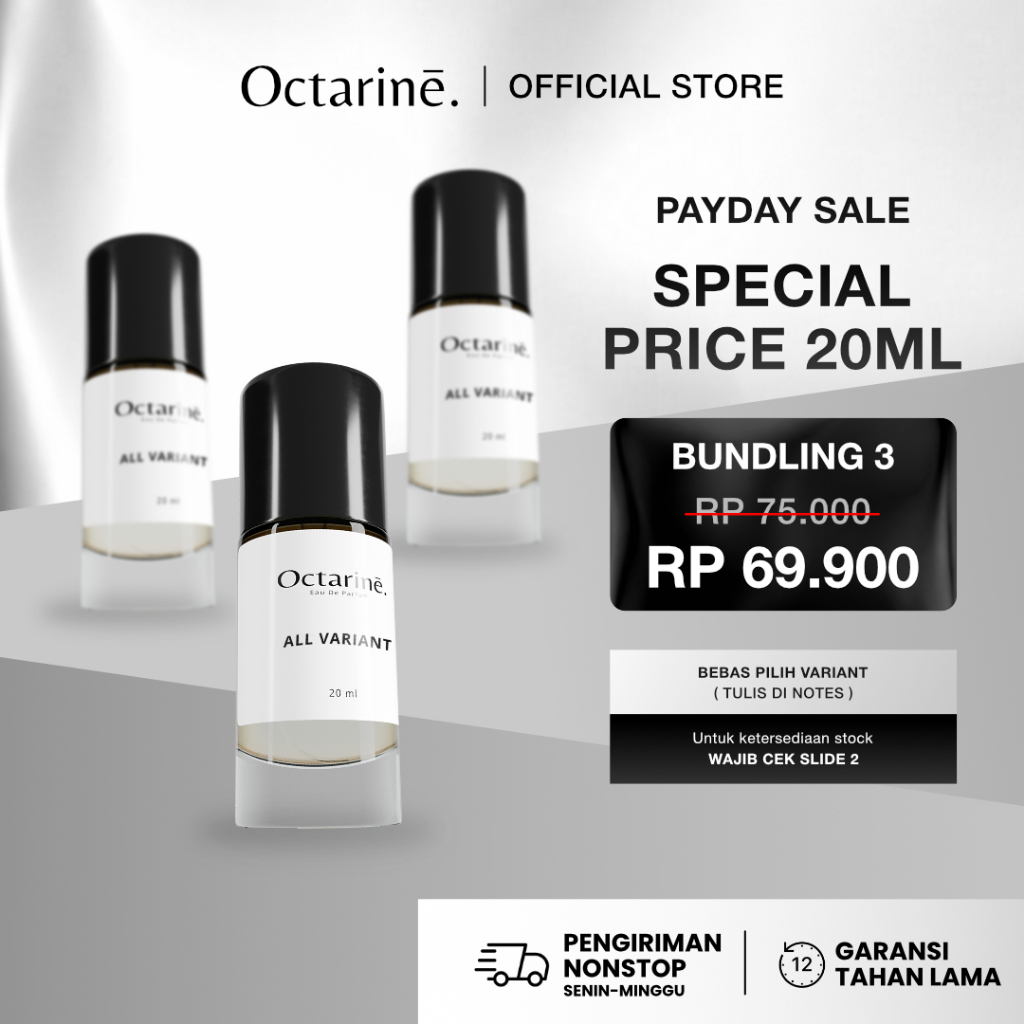 [ PROMO ] Promo Bundling 3 Botol Parfum 20ml Bebas Pilih Varian - by Octarine Perfume