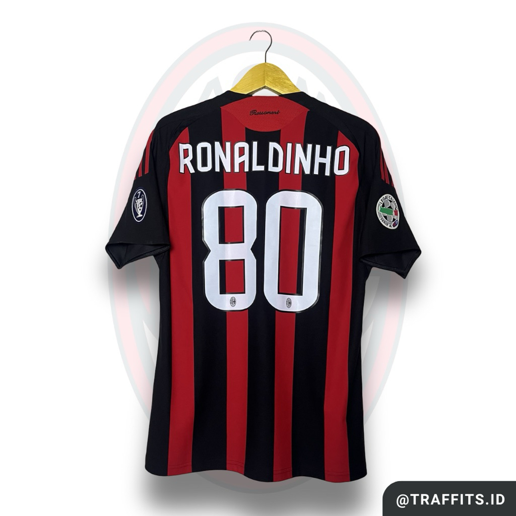 Jersey AC Milan Home 08/09 Ronaldinho Original Size M