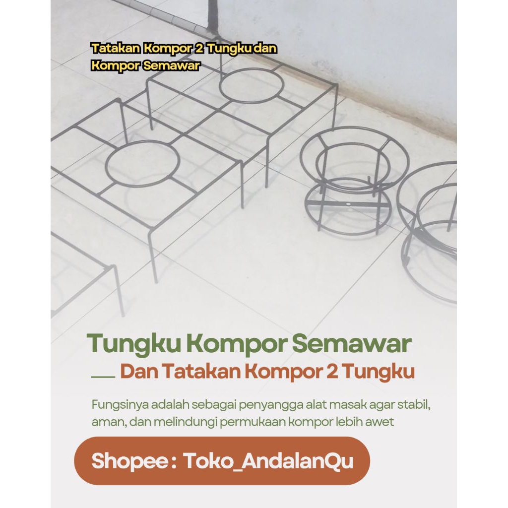 Tatakan Kompor Rinai 2 Tungku