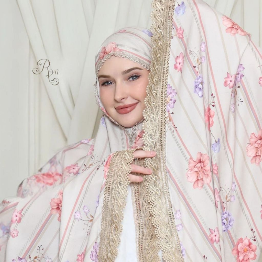 Mukena Rayon Jumbo Premium Mukena RYN Rayyan Ori Original 100% Mukena Travel Dewasa Rayon Twill  Ran