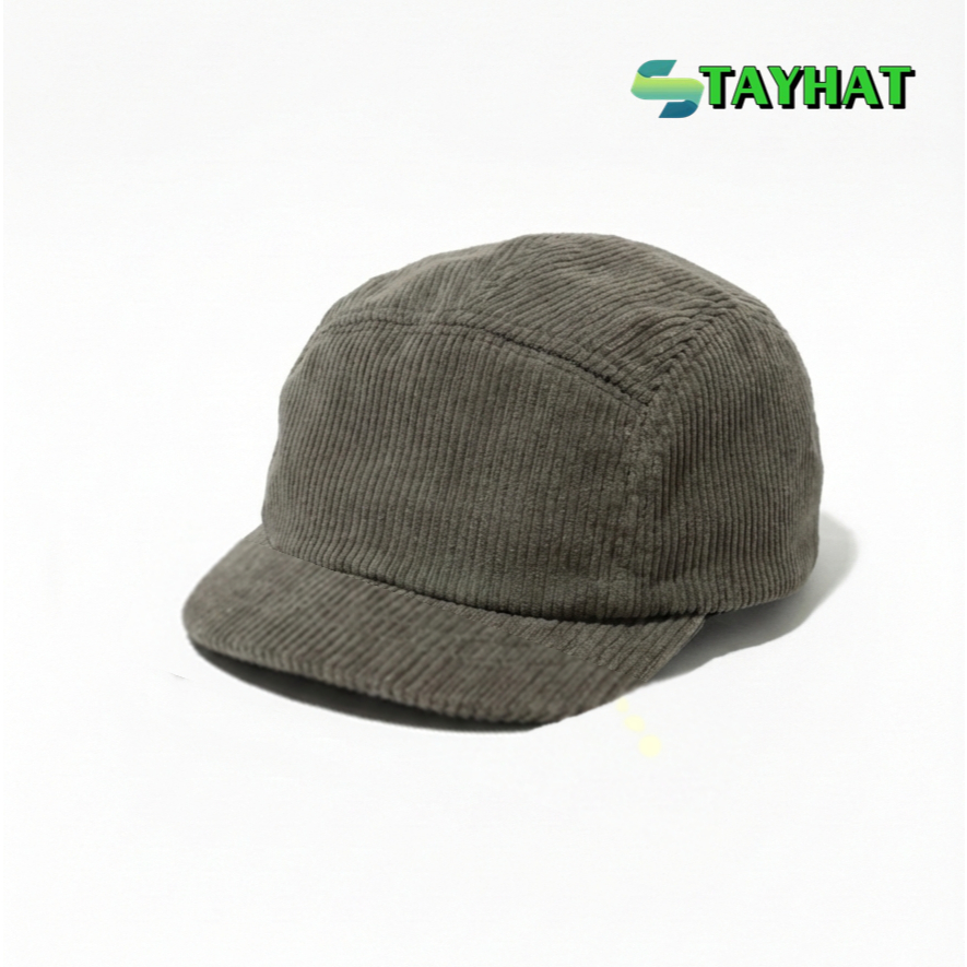 Stayhat 5 panel short cap/visor pendek corduroy Topi Distro original