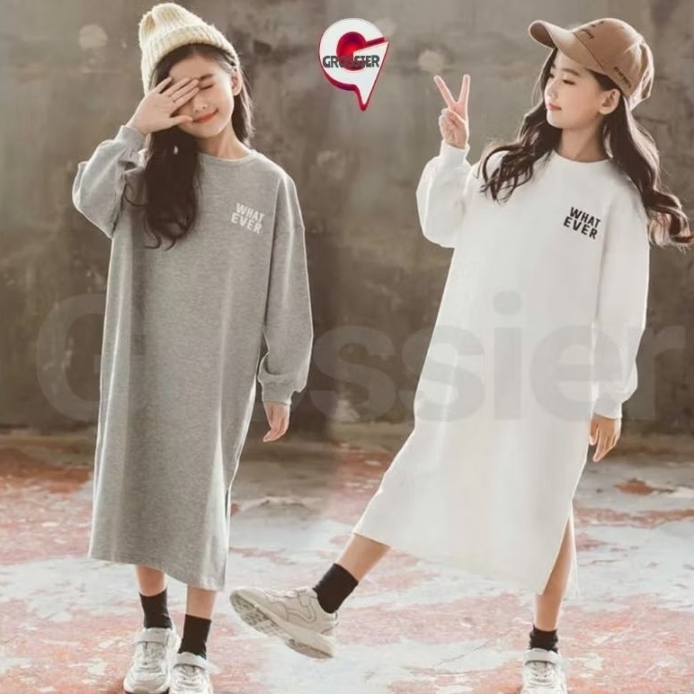 DRESS ANAK PEREMPUAN LONG TUNIK | DRESS ANAK PEREMPUAN KOREAN STYLE