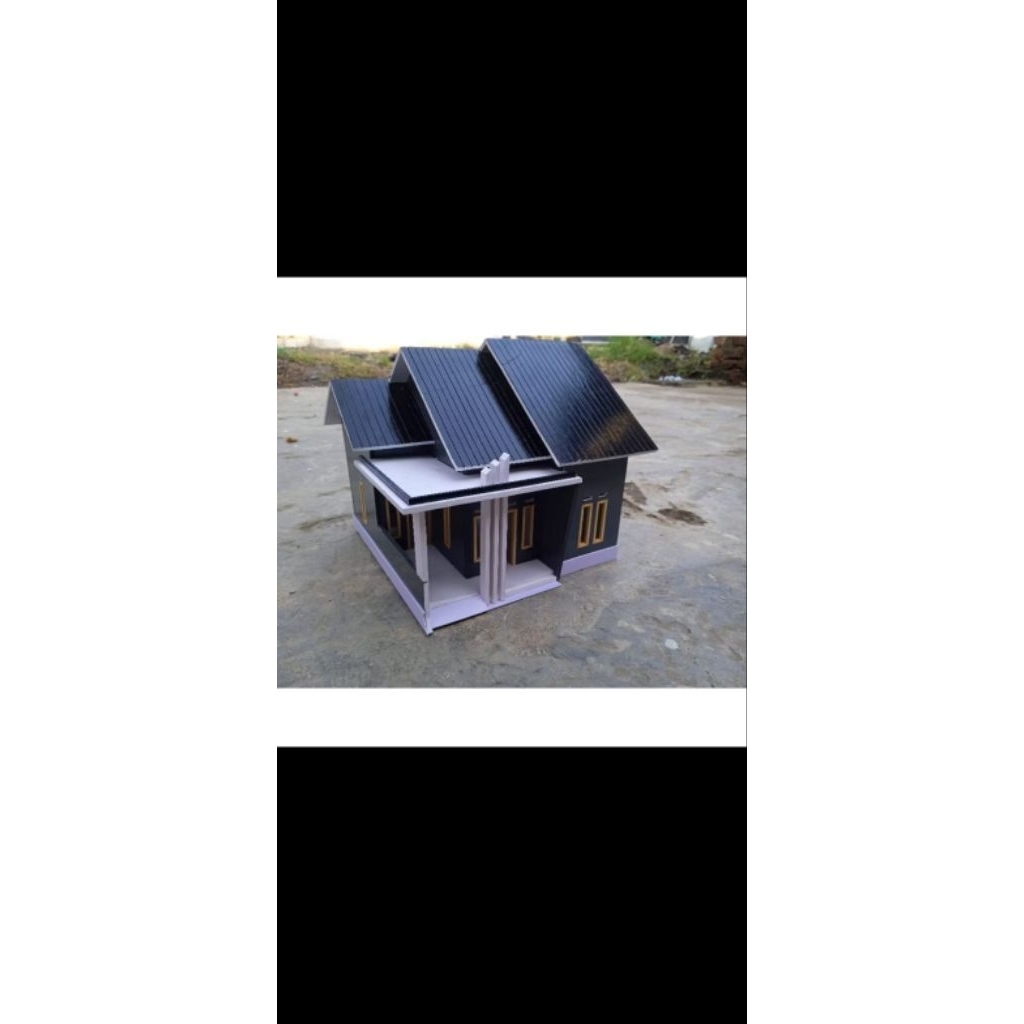 miniatur rumah minimalis modern