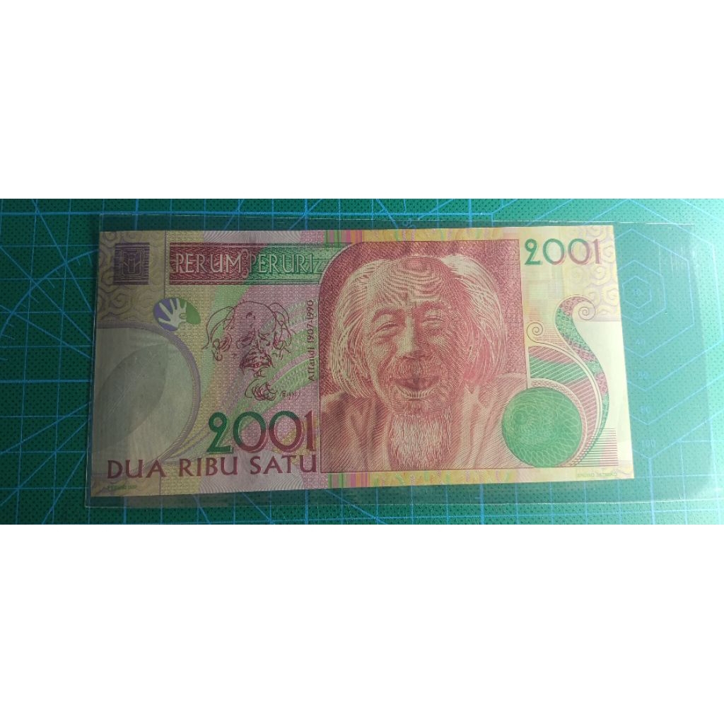 Test Note Peruri 2001 Affandy UNC/GRESS