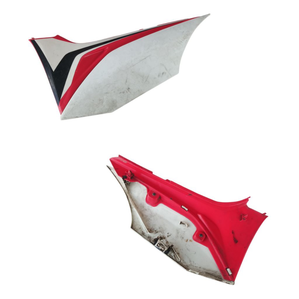 Cover L side B putih Honda CRF150L K84 hitam cover body honda crf 150 L kiri putih original