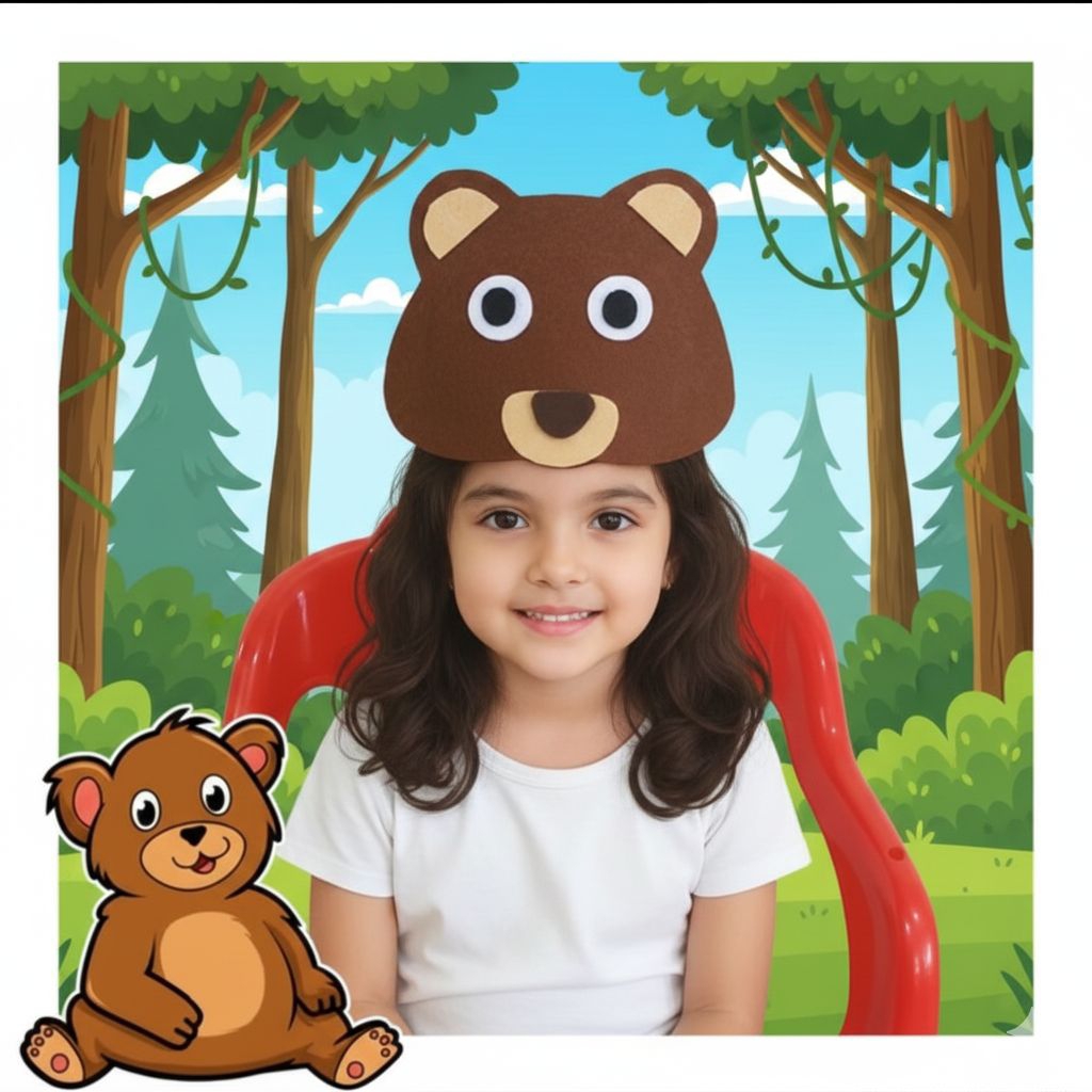 topeng binatang flanel/topeng hewan flanel