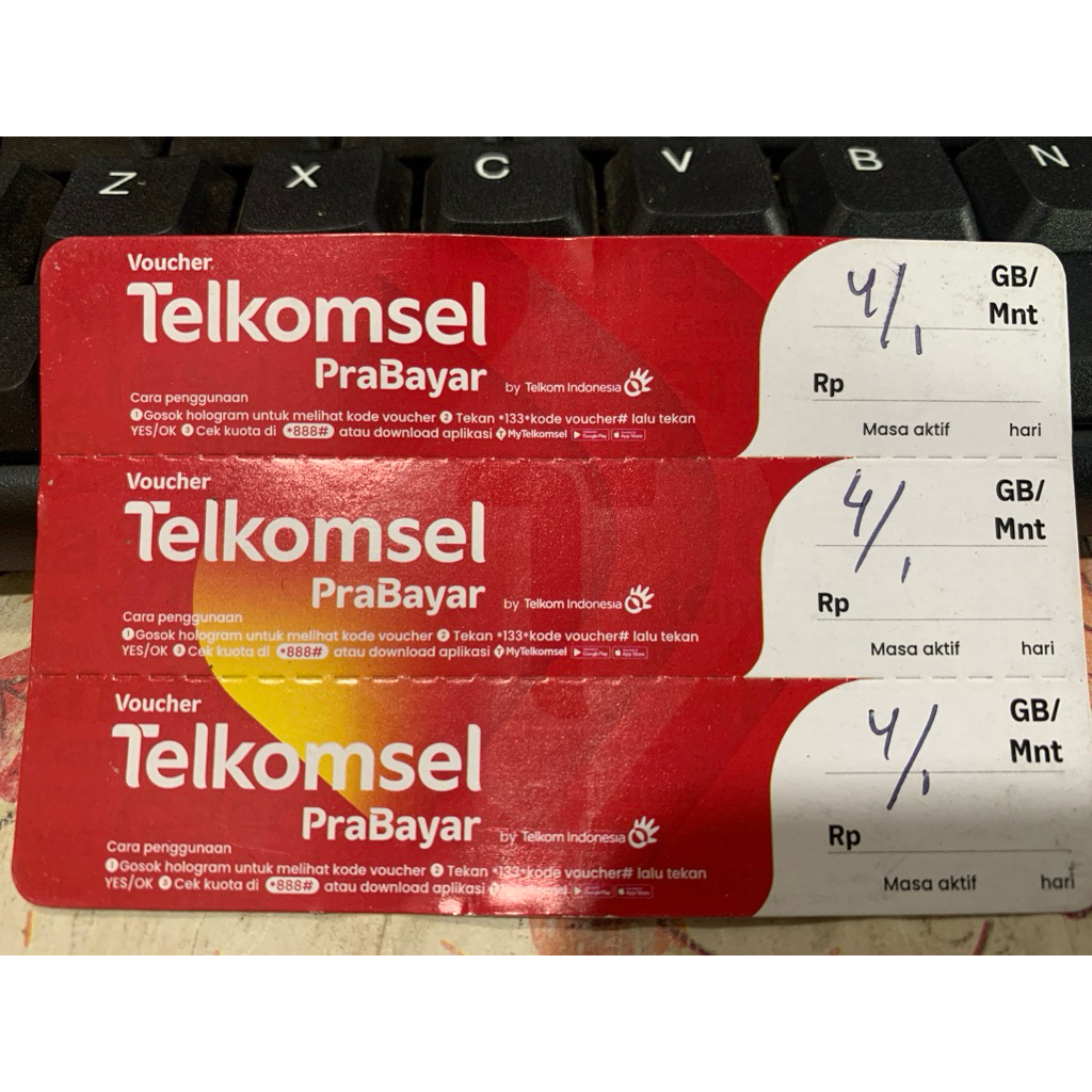 voucher telkomsel 4gb 1hari