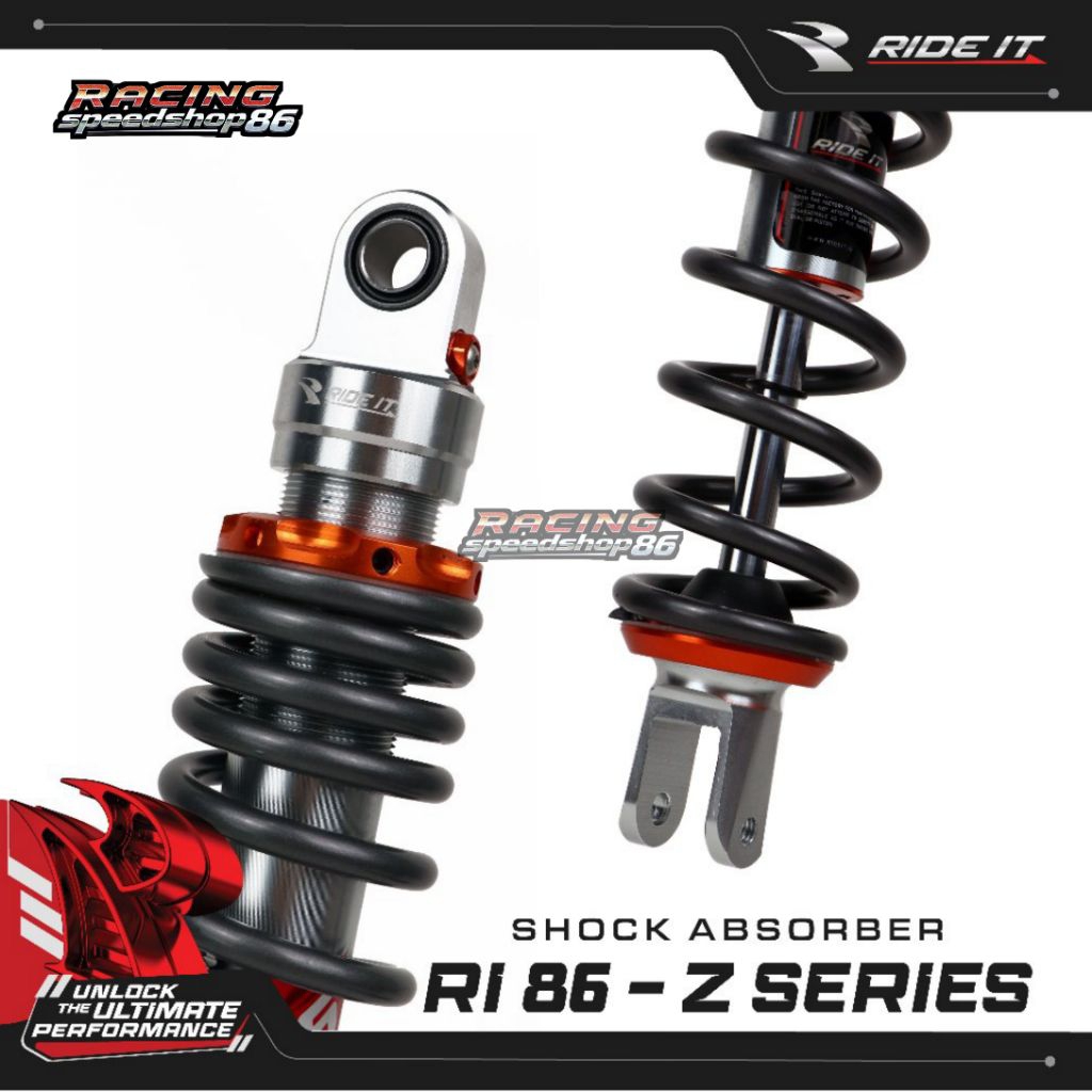 Shock Ride it Z series Type 86 Awet super empuk dan stylish cocok untuk motor mio,beat,scoopy,vario,