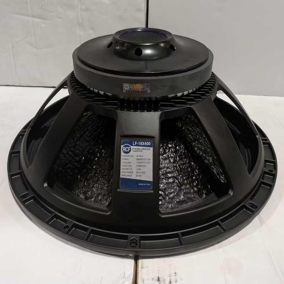 SPEAKER KOMPONEN 18 INCH RCF / SPEAKER RCF LF18X400 VC 4 IN DAUN COATING KULIT JERUK / ORIGINAL