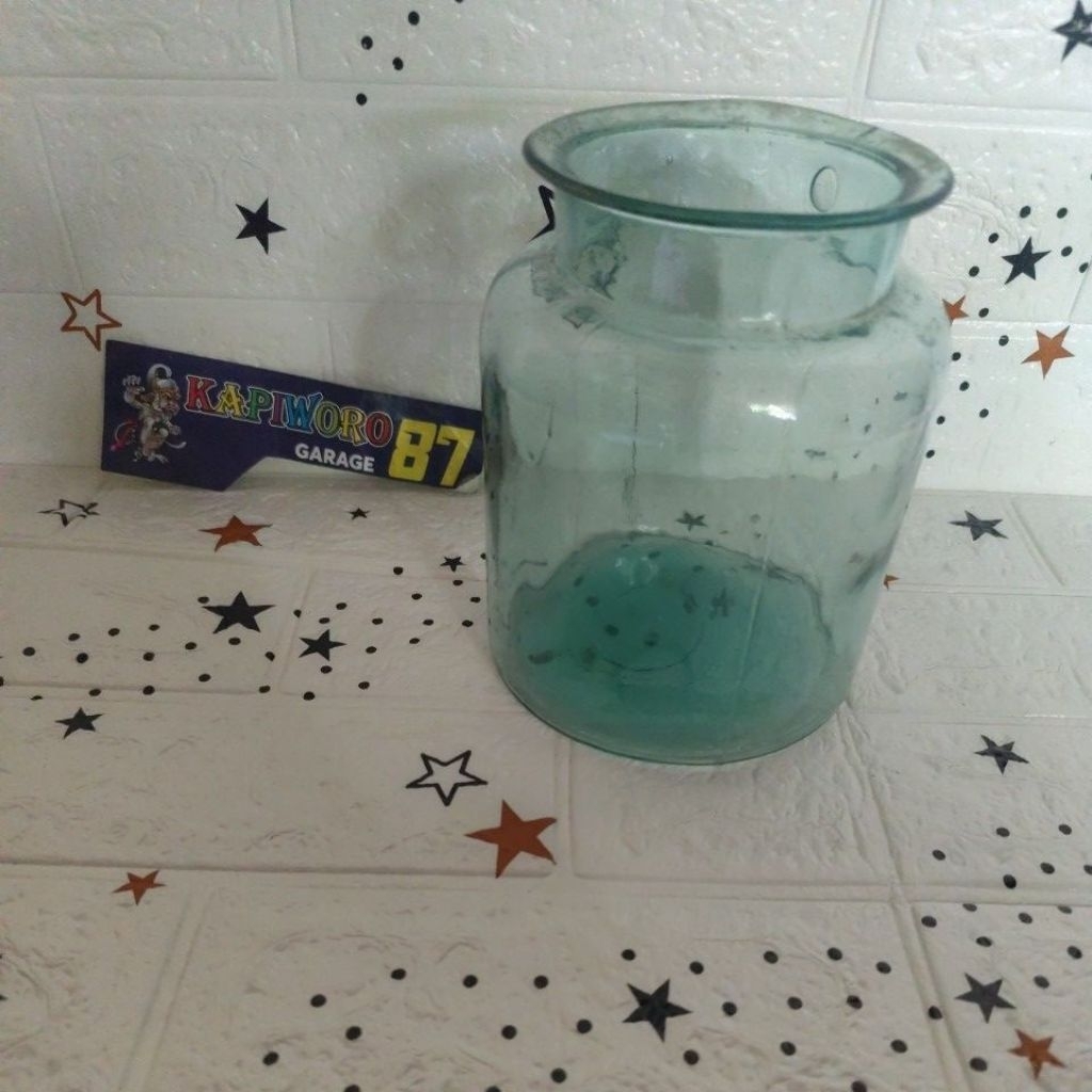 Lodong jadul/toples lawas kaca tanpa tutup