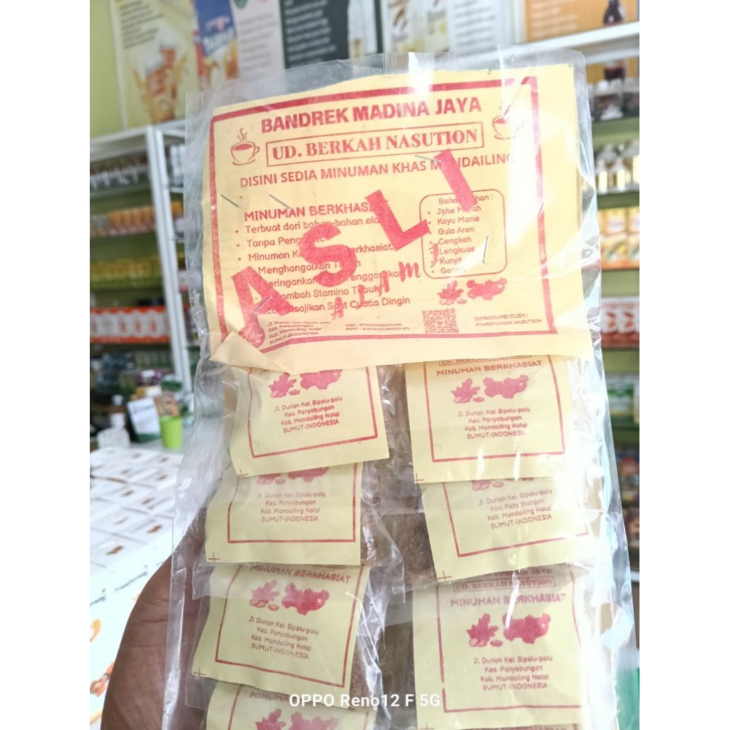 Bandrek Madina jahe Merah plus gula merah isi 10 Sachet