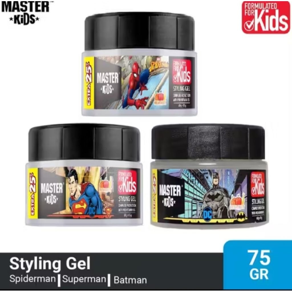 Master Kids Styling Gel / Minyak Rambut Anak / Pomade Anak Karakter