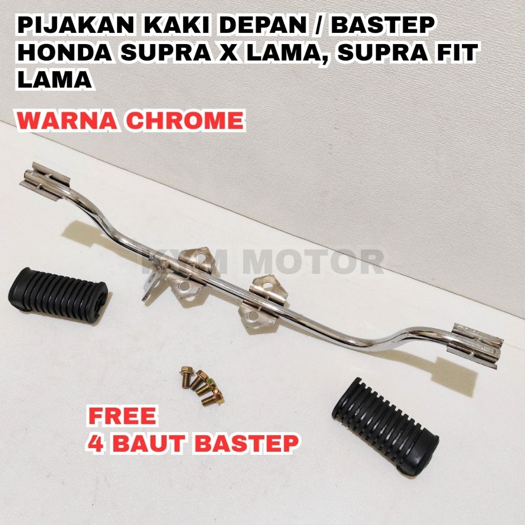Barstep Bastep Step Foostep Pijakan Kaki Depan Honda Supra X Fit Lama Old Kualitas Ori Original Warn