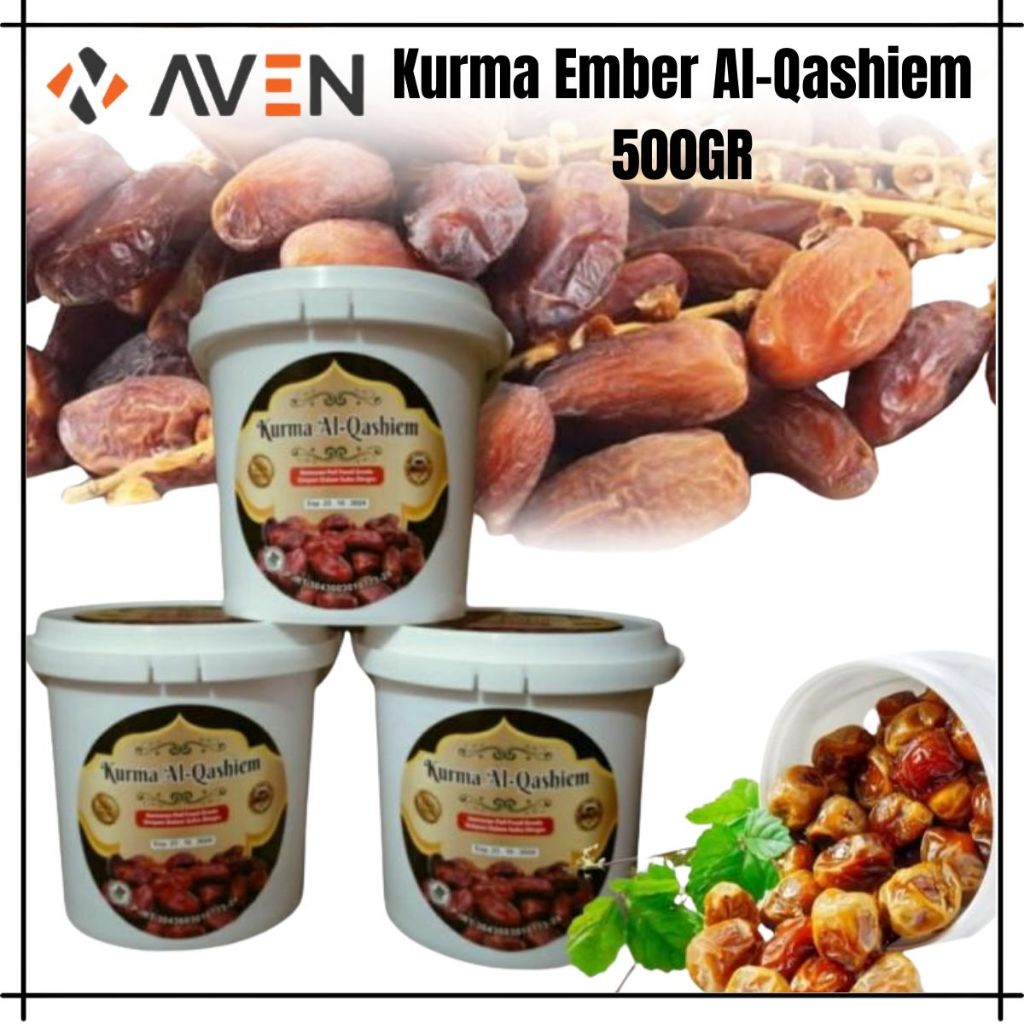 Kurma Ember Premium Al-Qashiem 500gr / Kue Lebaran Ramadhan Hampers Buah Kue Oleh Oleh Haji Umroh