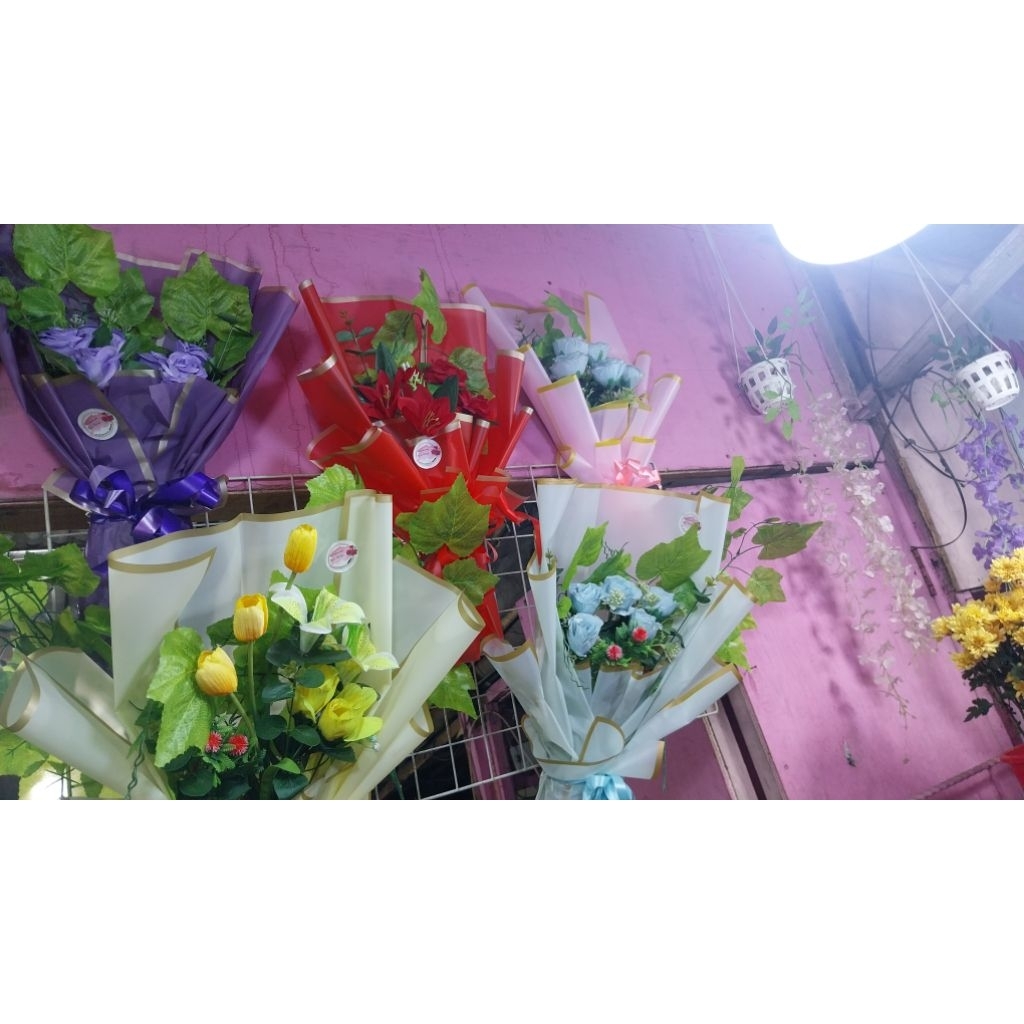 buket bunga palsu besar