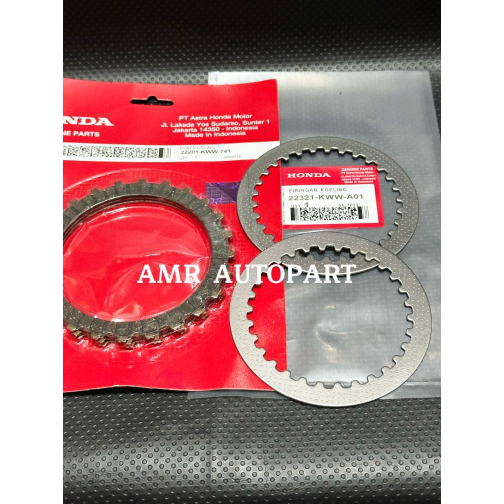 Kampas Kopling Plus Plat Gesek kopling KWW Revo Fit injeksi Revo x injeksi Revo injeksi Blade 110 Ne