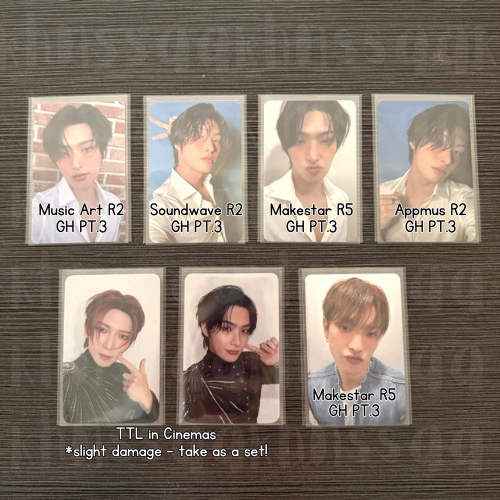 Photocard Official ATEEZ Mingi Yeosang Hongjoong GOLDEN HOUR PT. 3  [MAKESTAR, APPLE MUSIC, SOUNDWAV