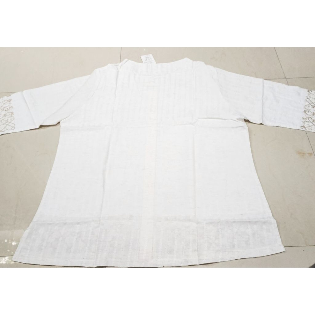 kemeja bordir benang emas