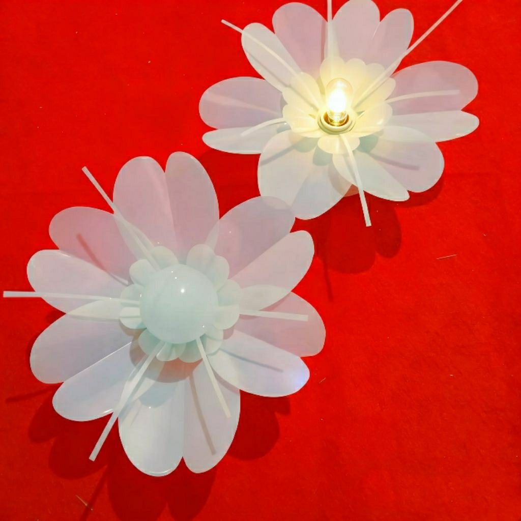 Kelopak Bunga Sakura Kap Lampu Dekorasi Minimalis Bahan Mika