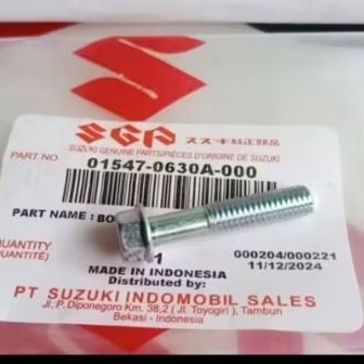 BAUT TUTUP BAK KOPLING SATRIA FU ORIGINAL SUZUKI 01547_0630A