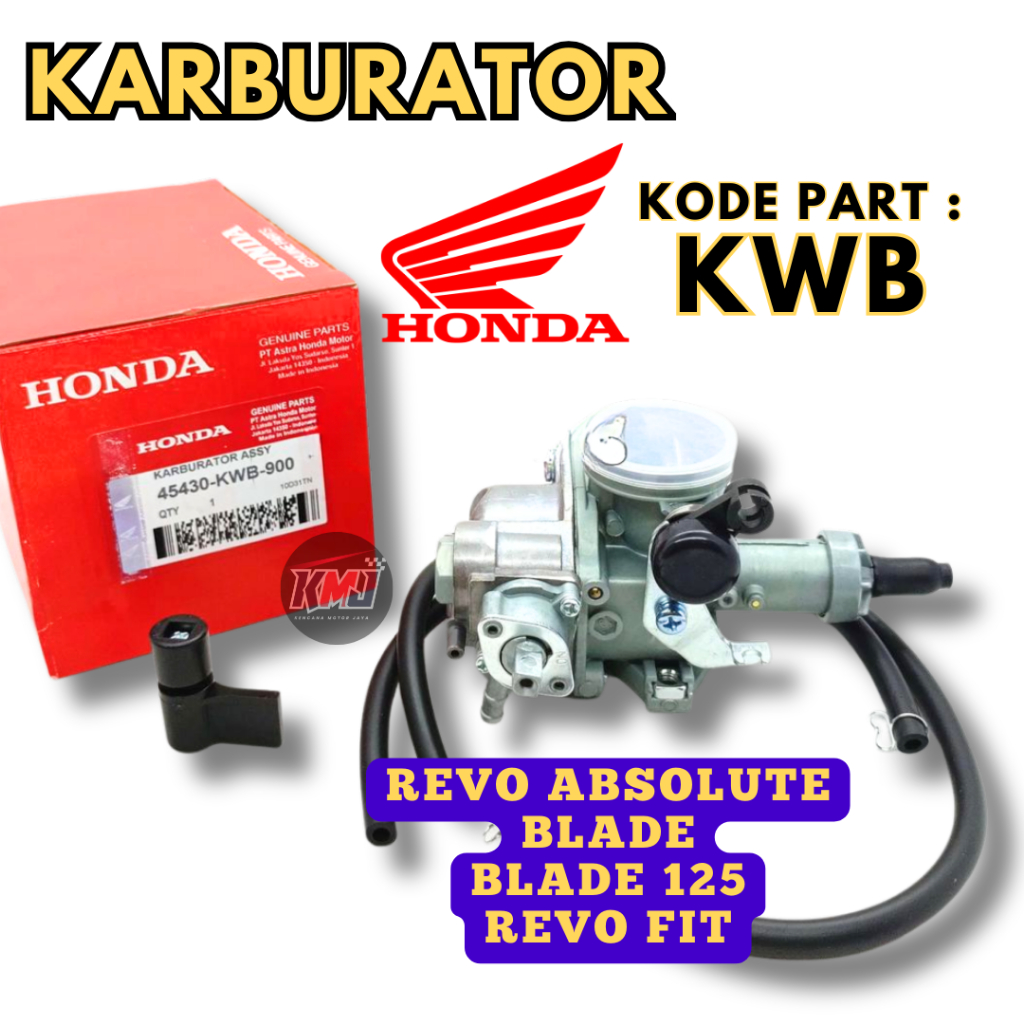 16100-KWB-922 Karburator Original KWB Motor Honda Revo Absolute Blade 125 Revo Fit