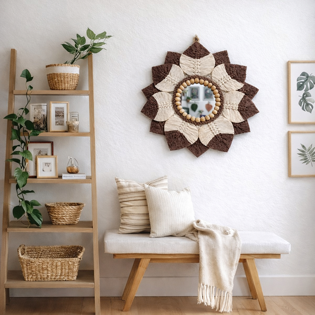 MACRAME MIRROR WALL DECOR