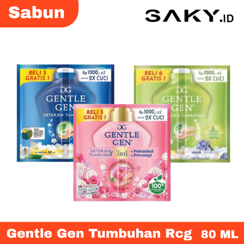 Gentle Gen Deterjen Cair Renceng 80 ML