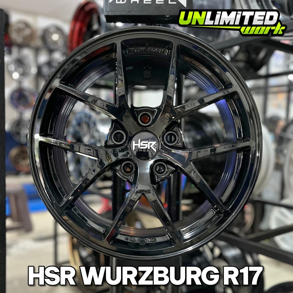 Velg HSR Wurzburg F1 R17 Lebar 7.5 ET 40 PCD 5X120 Untuk BMW BYD Mini Countryman Model BBS Termurah