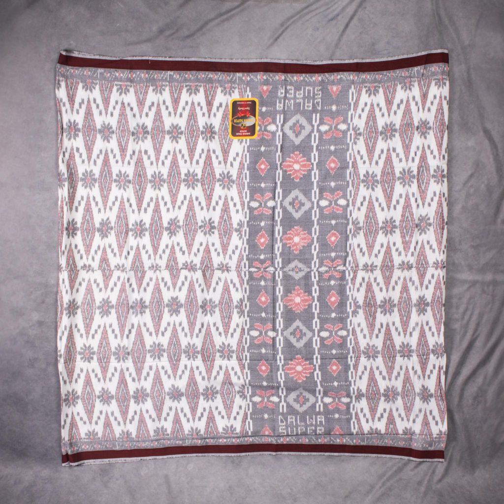 Sarung Goyor I Dalwa Super I Warna Putih I Benang Rayon