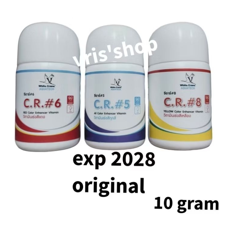 cr5 cr6 cr8 color rich 10 gram  vitamin pewarna arwana diskes.louhan