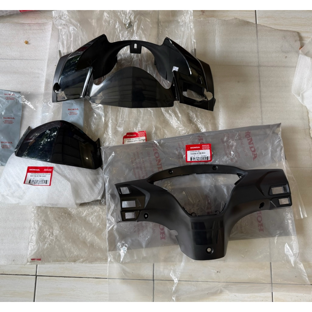 3part Batok Depan Belakang Visor Supra X125 Lama Ori AHM 53205KPH700FMB 53206KTM850 64110KTM5A0