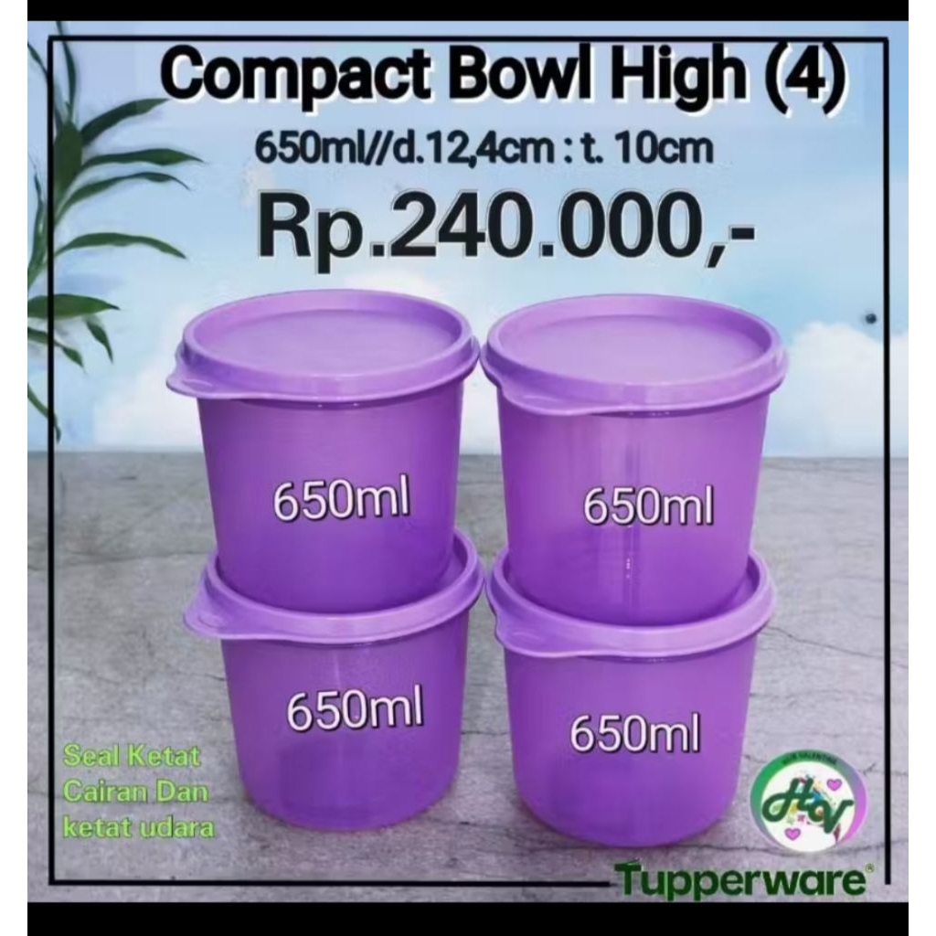 Compact Bowl High Tupperware
