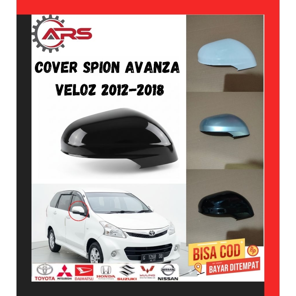 Cover Spion Avanza Veloz Xenia Original  2012 2013 2014 2015 2016 2017 2018 Cover Tutup spion Avanza