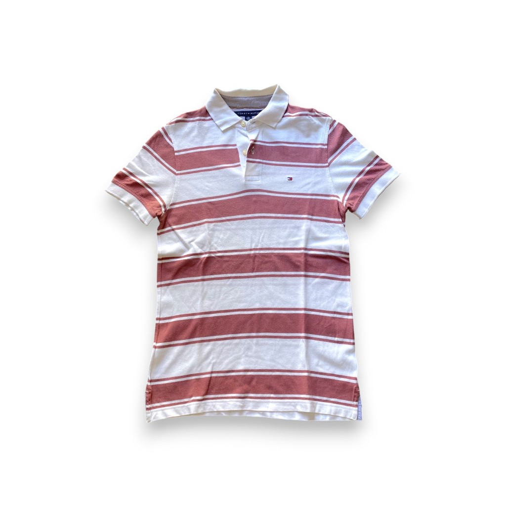 Kaos Kerah Tommy Hilfiger Striped Poloshirt
