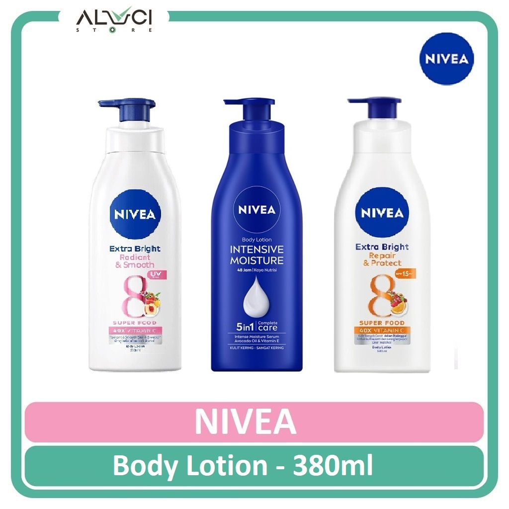 Nivea Extra Bright Hand & Body Lotion Botol Pump 380ml