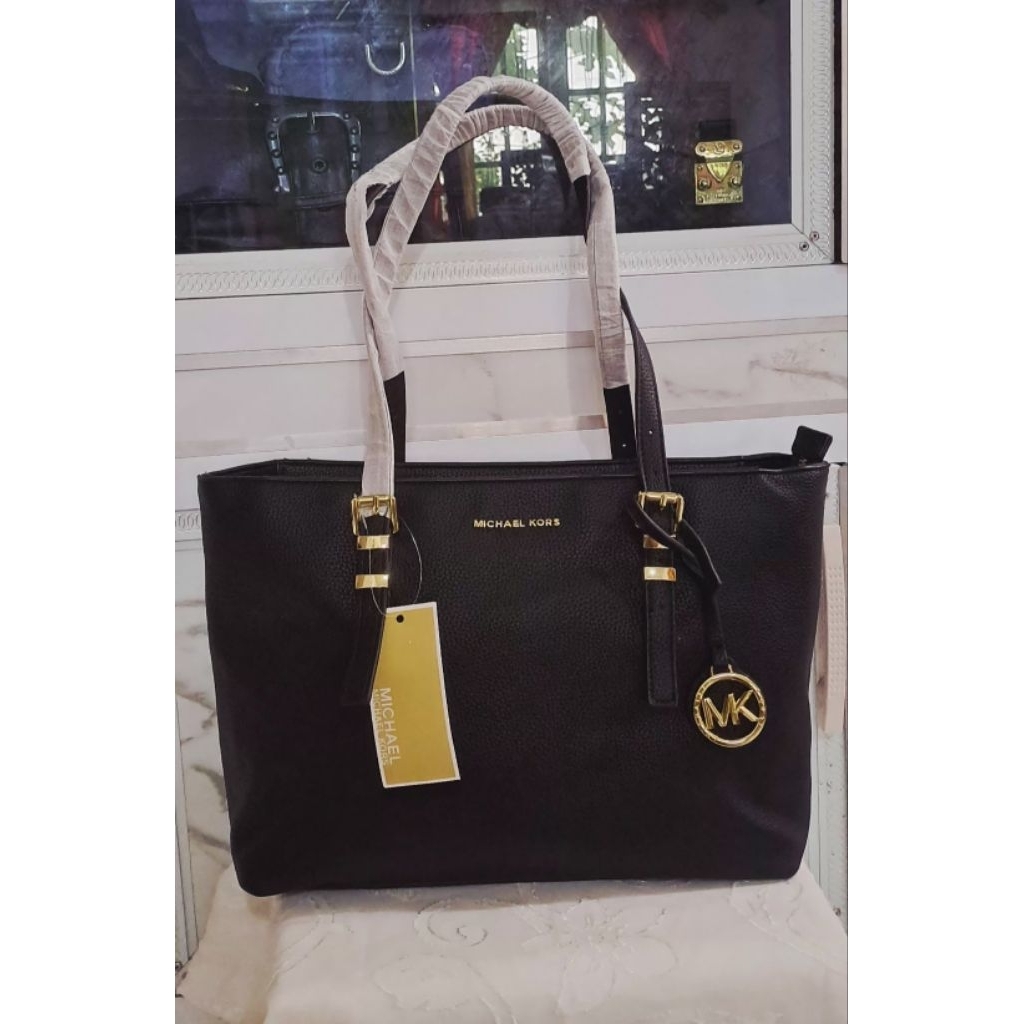 TOTE BLACK MK KULIT ASLI