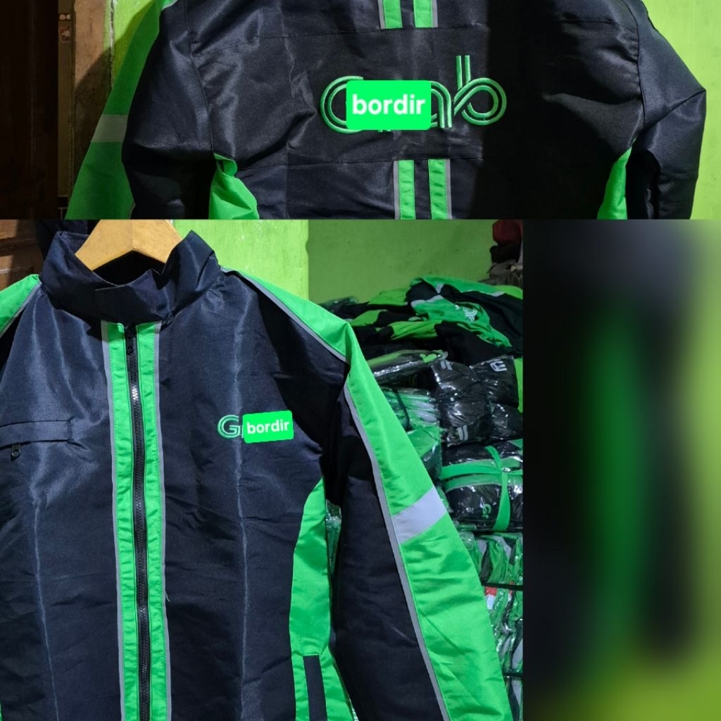 Jaket Gr3b hitam klasik termurah berkualitas-/jaket ojeg