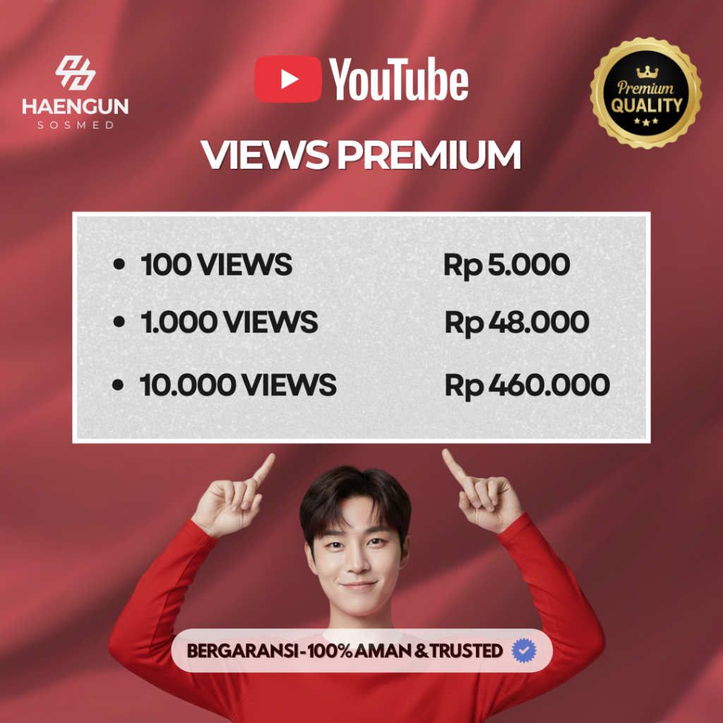 Youtube Views YT View Real Aktif - PREMIUM