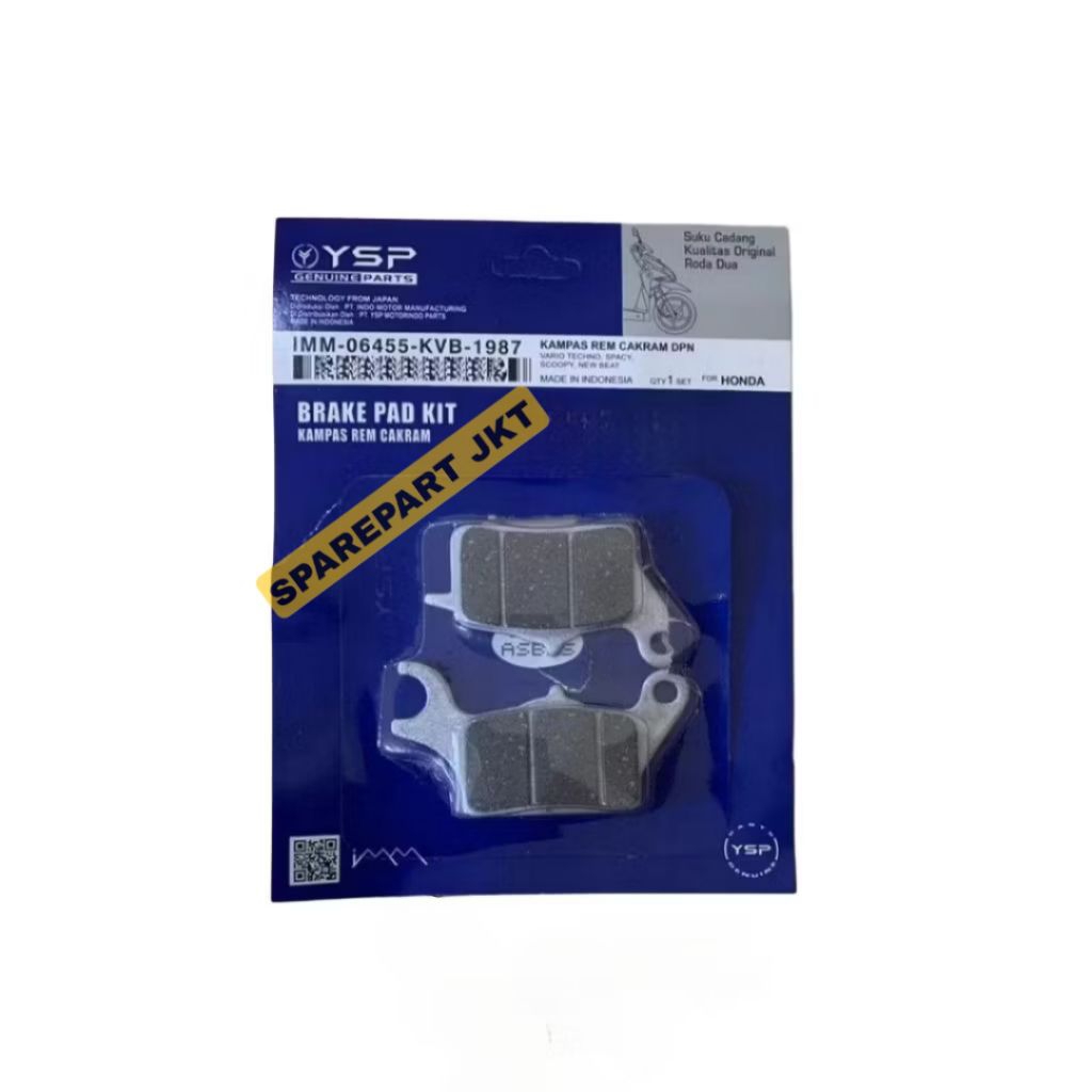 Kampas Rem Depan YSP  Beat Street Scoopy Vario 125 ORIGINAL YSP