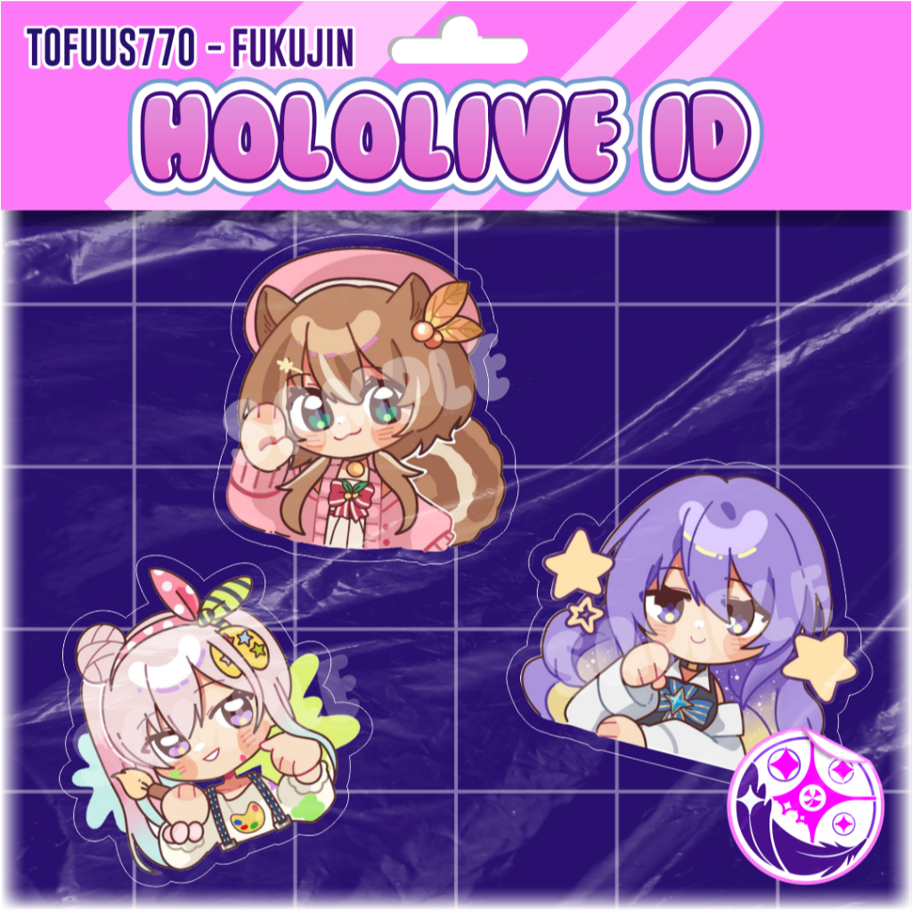 Hololive ID Gen 1 Keychain & Sticker [ FANMERCH ]