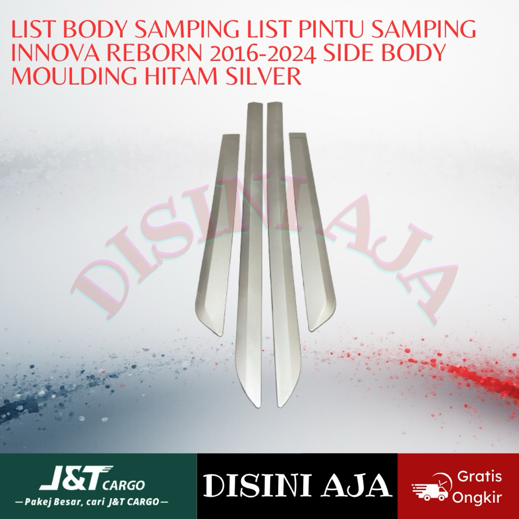 List Body Samping List Pintu Samping INNOVA REBORN 2016-2024 Side Body Moulding SILVER