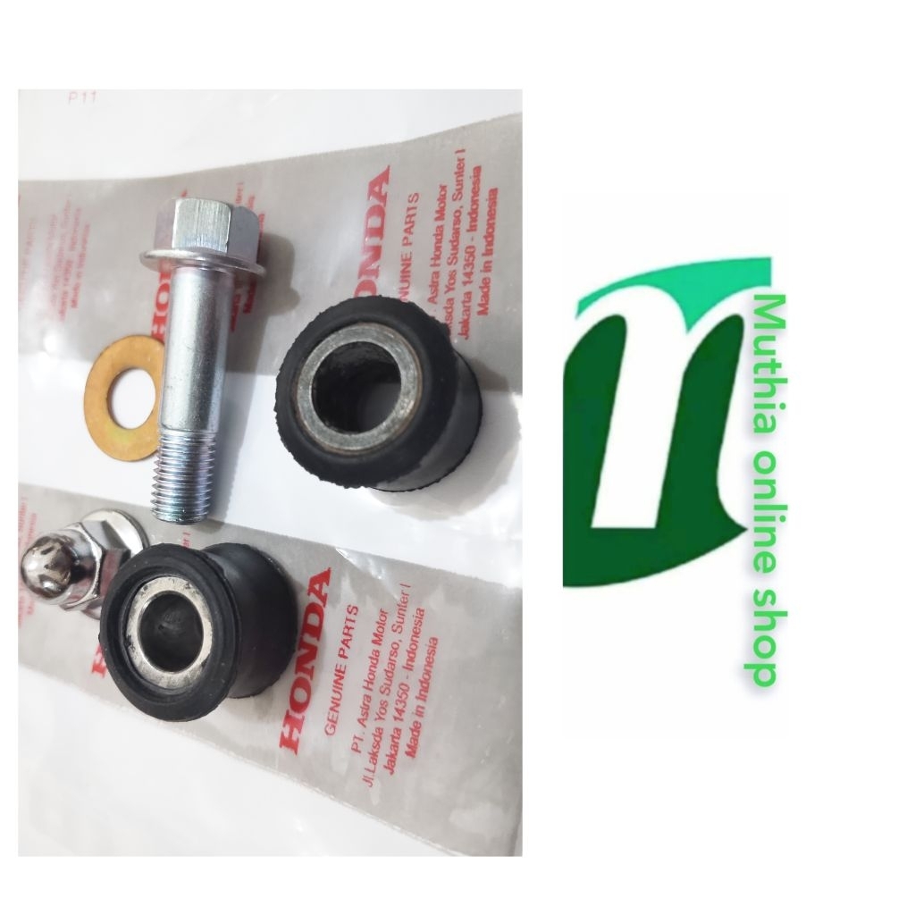 baut shock belakang kharisma Supra x125 Megapro lama set mur Bosh karet