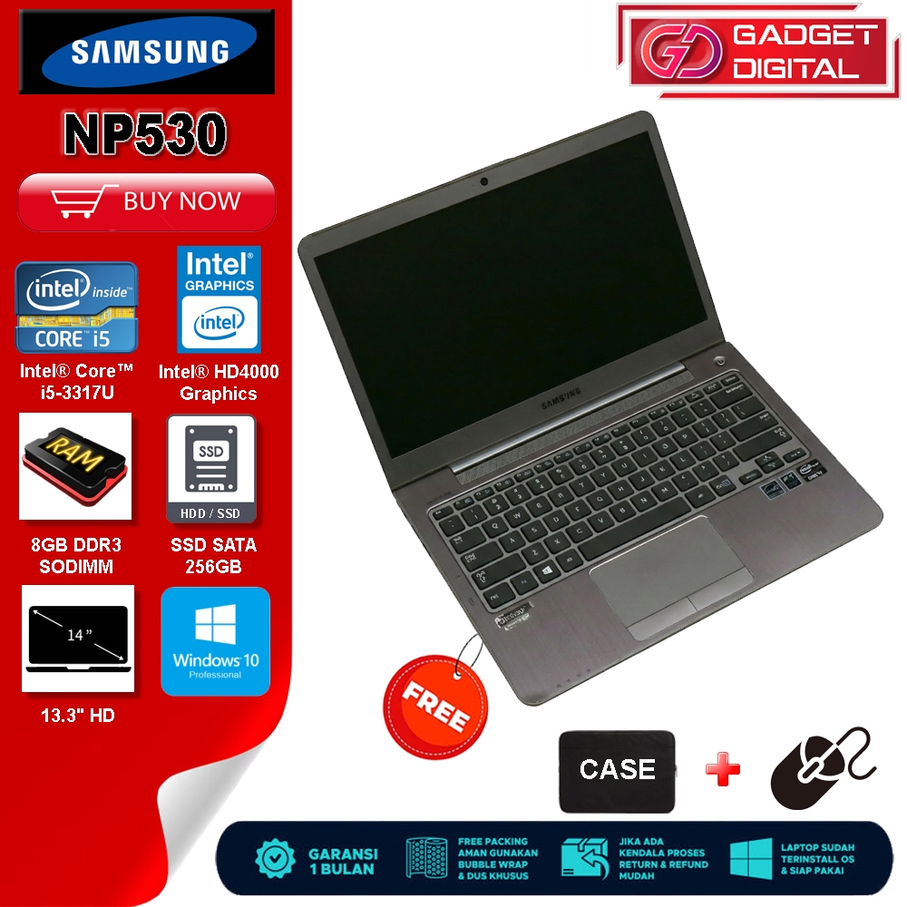 Laptop Samsung NP530 Core i5-3317U | 8GB / Hybrid SSD 500GB | 13.3" HD Ultrabook