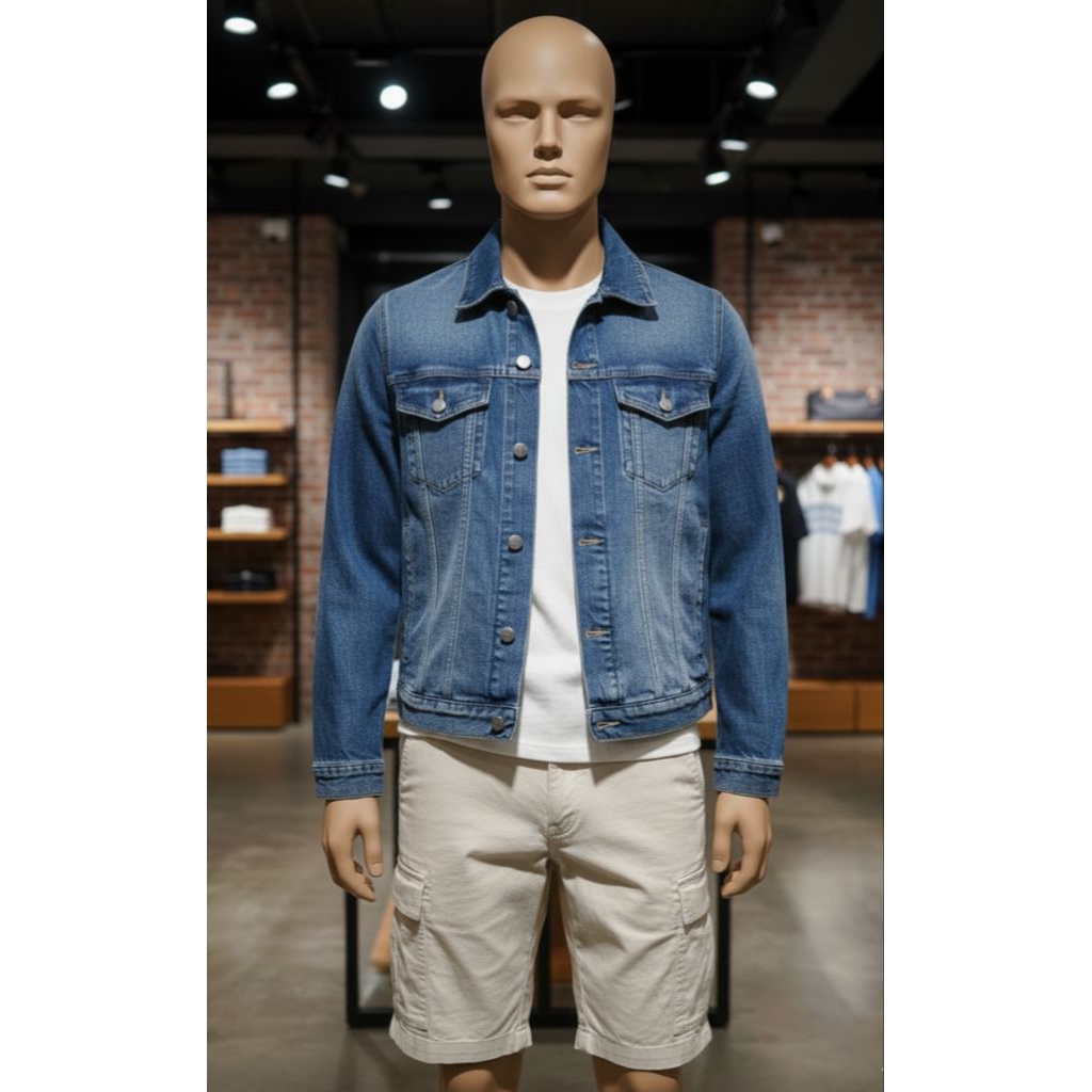 Jacket Denim Boxy Unisex Brand