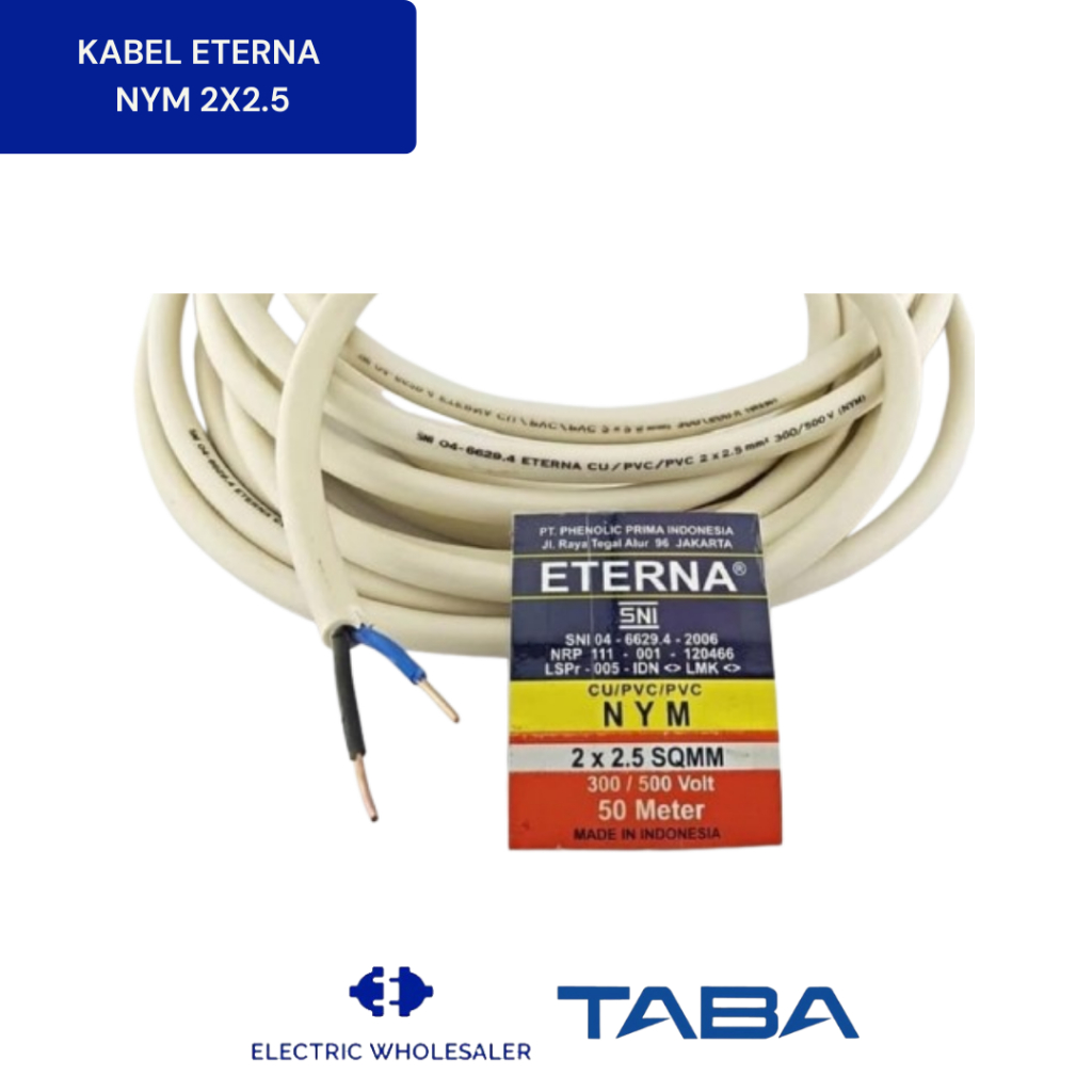 KABEL ETERNA NYM 2 X 2.5