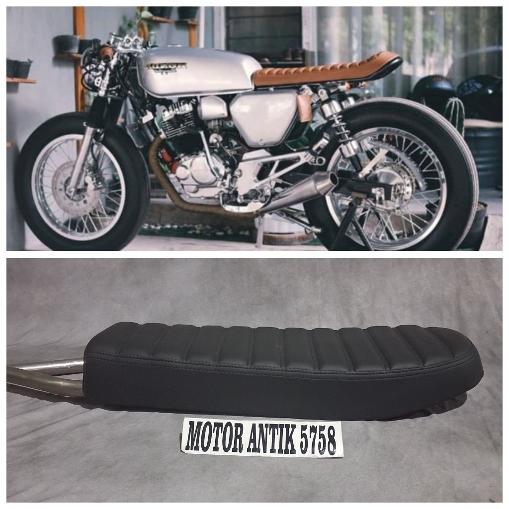 Jok Motor Custom Japstyle plus Besi U honda panjang Tekuk