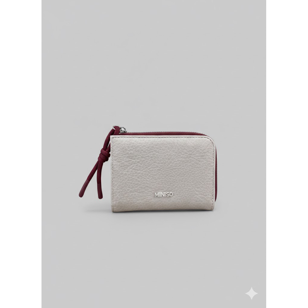 Miniso Two Fold Rope Knot Wallet/Dompet Lipat Tali