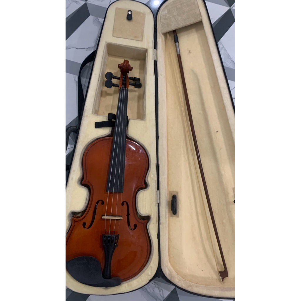 Biola Bekas (No Brand) + Bow dan Tas